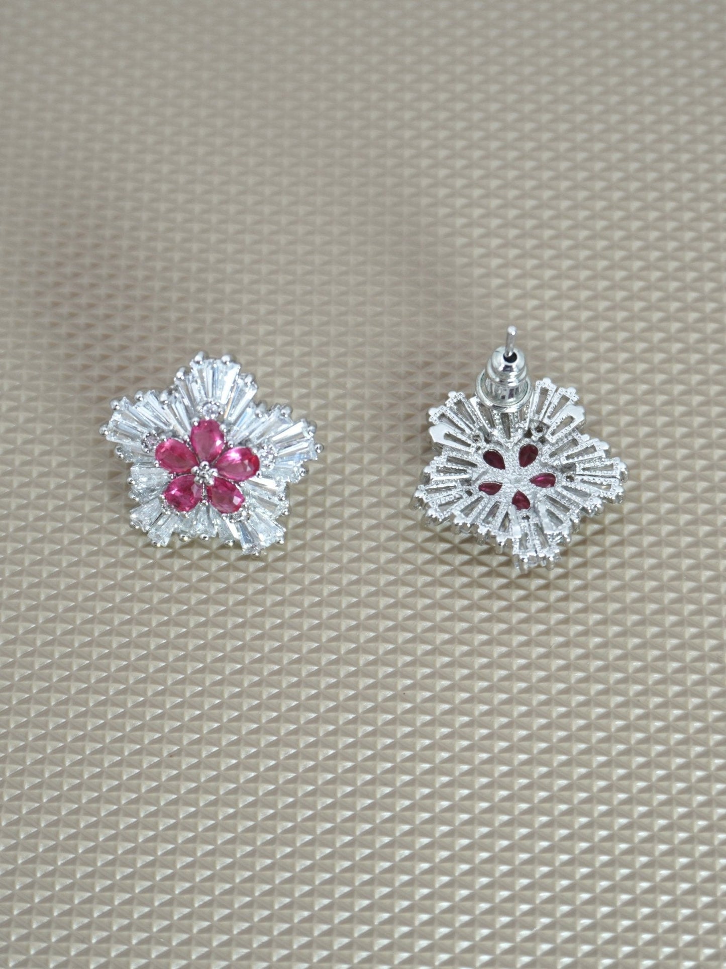 RUBY ALICE ZIRCONIA STUDS - Jewels of Iva
