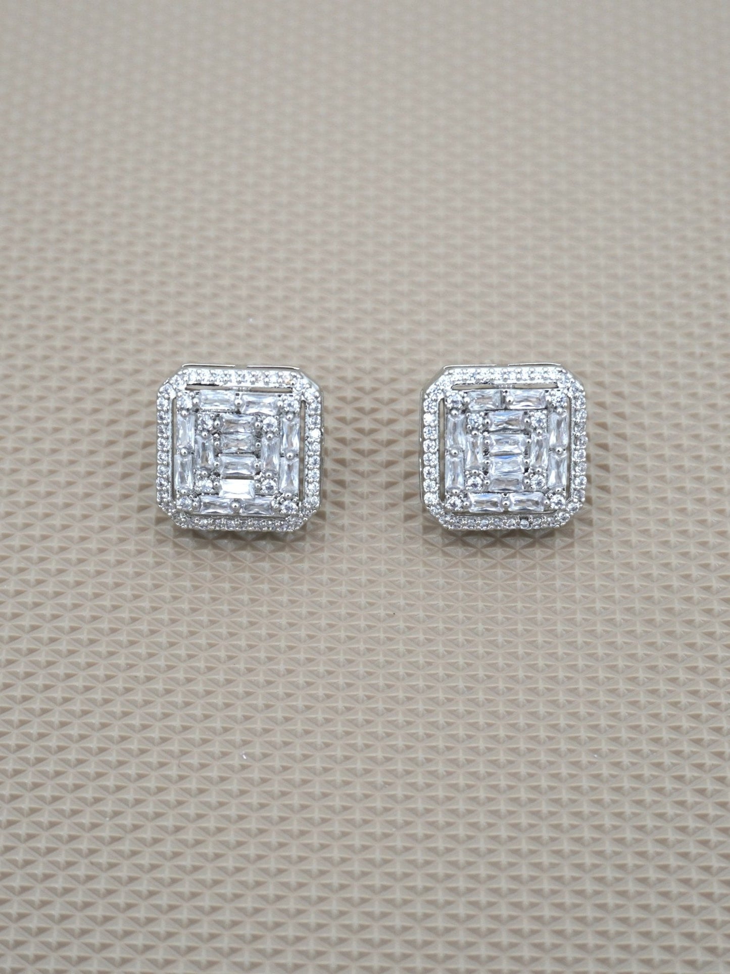 SILVER AVRIL ZIRCONIA STUDS - Jewels of Iva