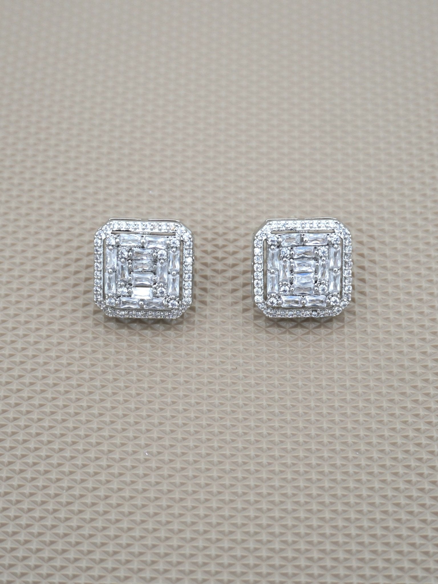 SILVER AVRIL ZIRCONIA STUDS - Jewels of Iva