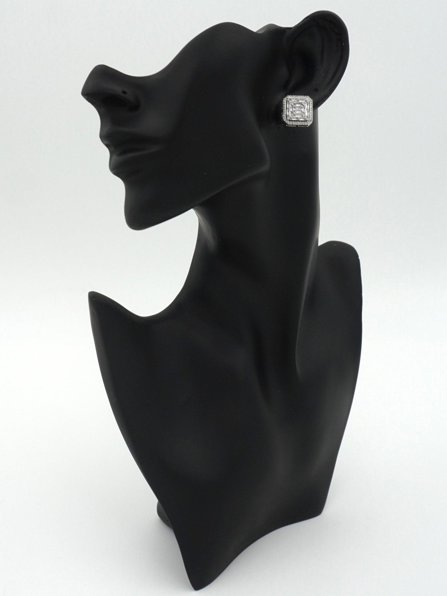SILVER AVRIL ZIRCONIA STUDS - Jewels of Iva