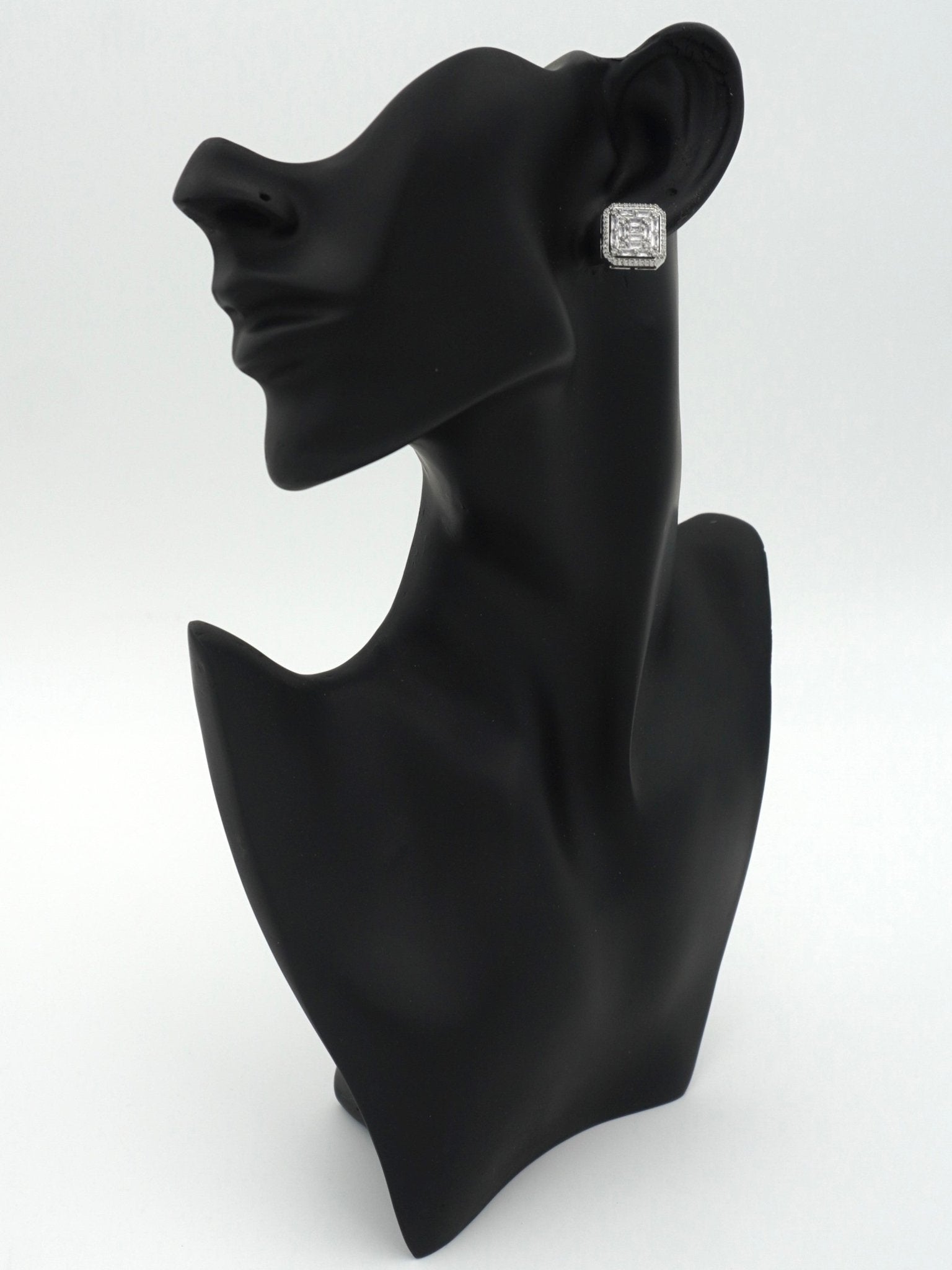 SILVER AVRIL ZIRCONIA STUDS - Jewels of Iva