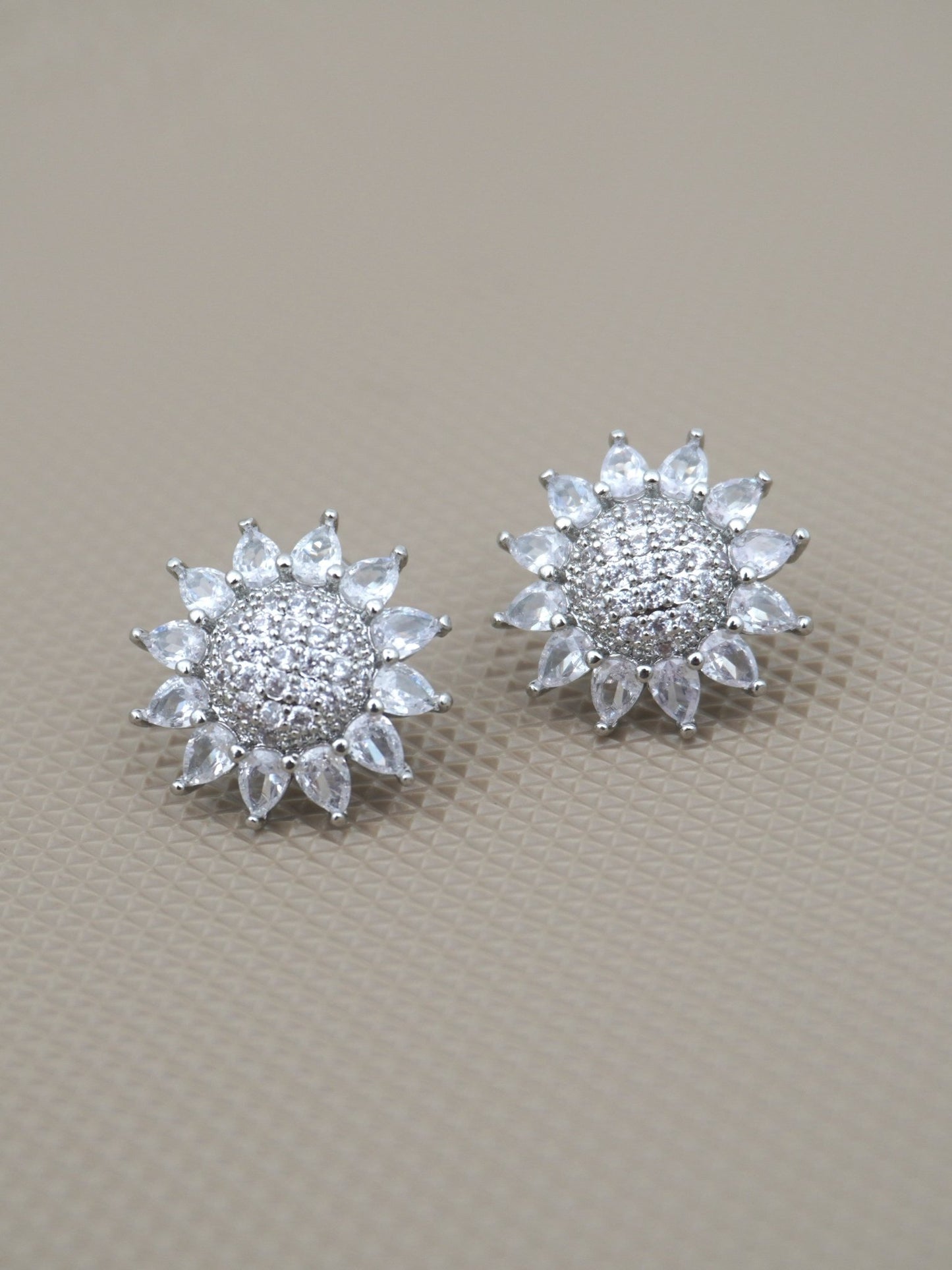 SILVER CAMILA ZIRCONIA STUDS - Jewels of Iva