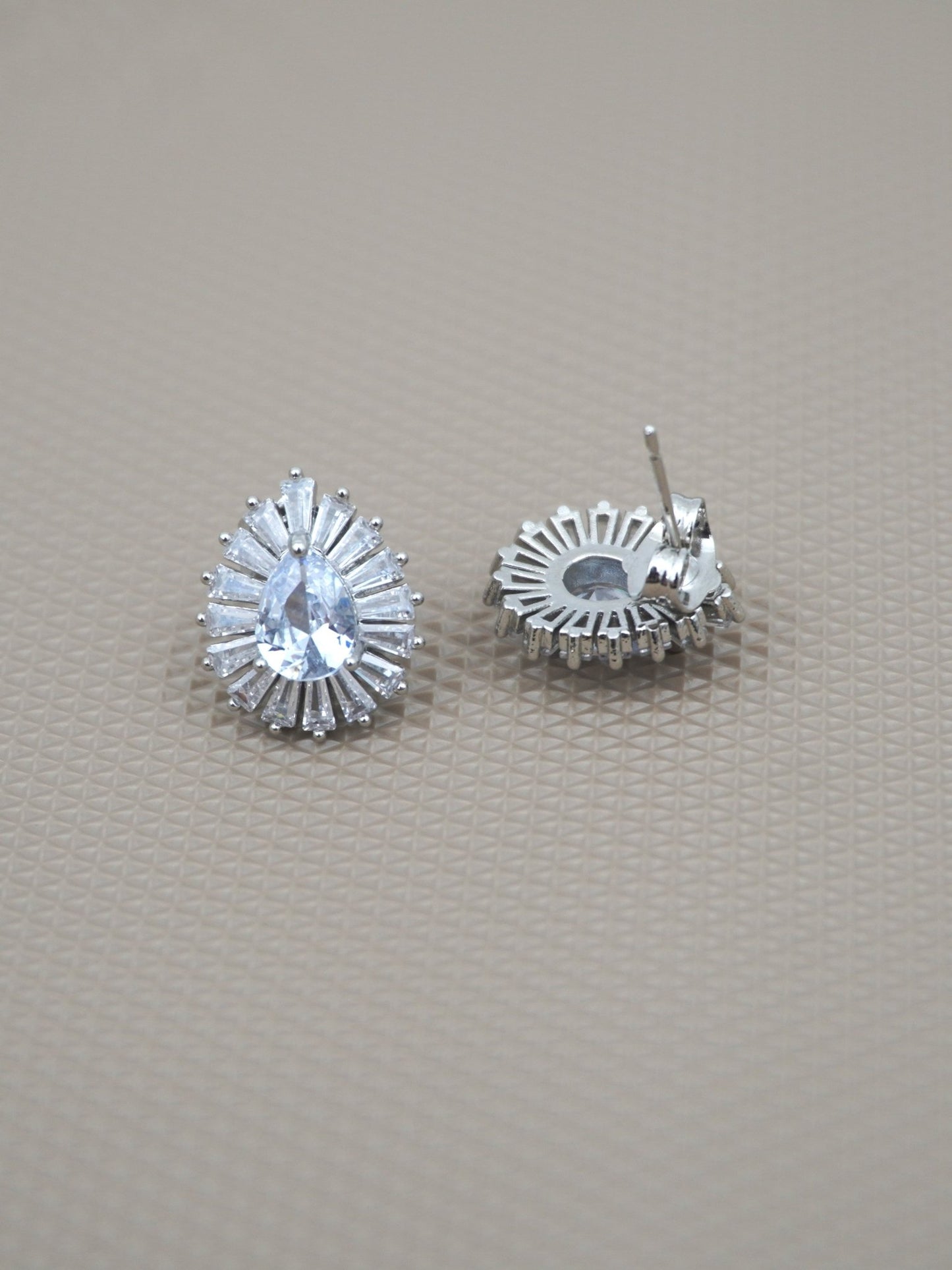 SILVER EULIA ZIRCONIA STUDS - Jewels of Iva