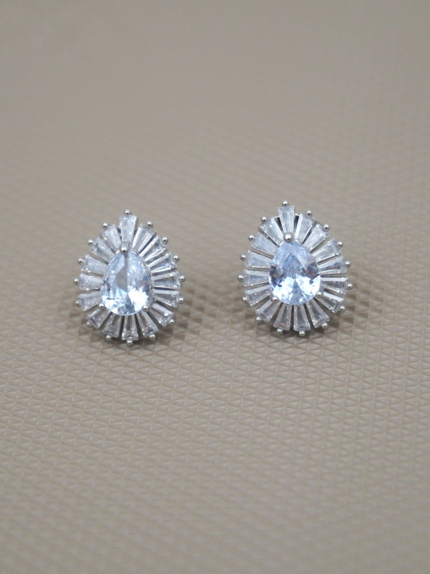 SILVER EULIA ZIRCONIA STUDS - Jewels of Iva