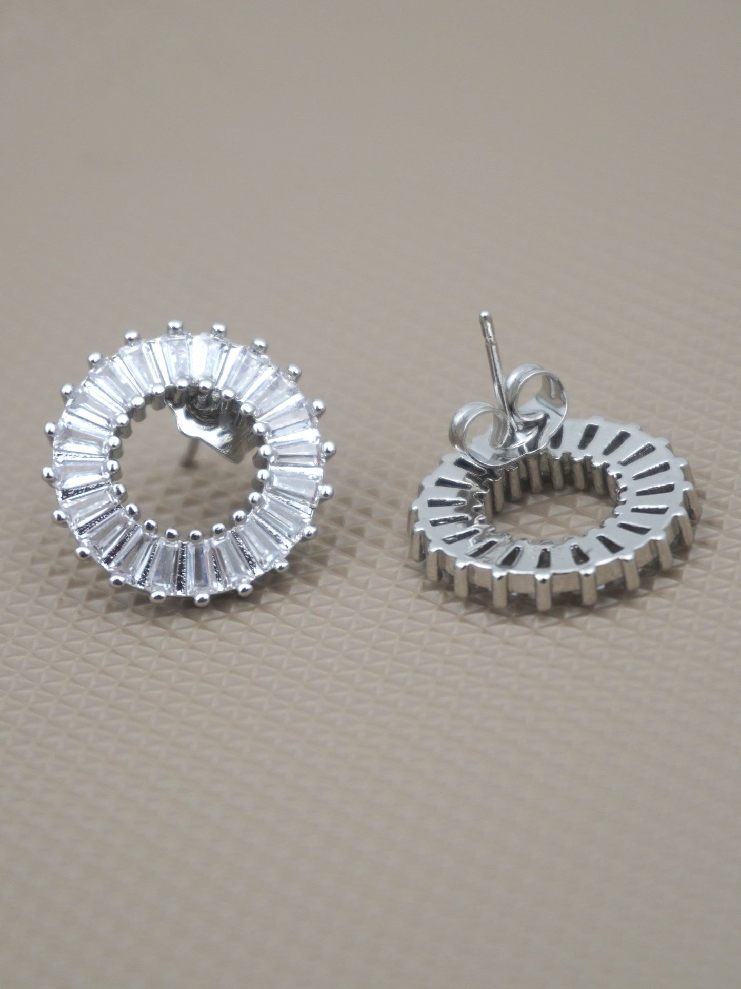 SILVER RILEY ZIRCONIA STUDS - Jewels of Iva