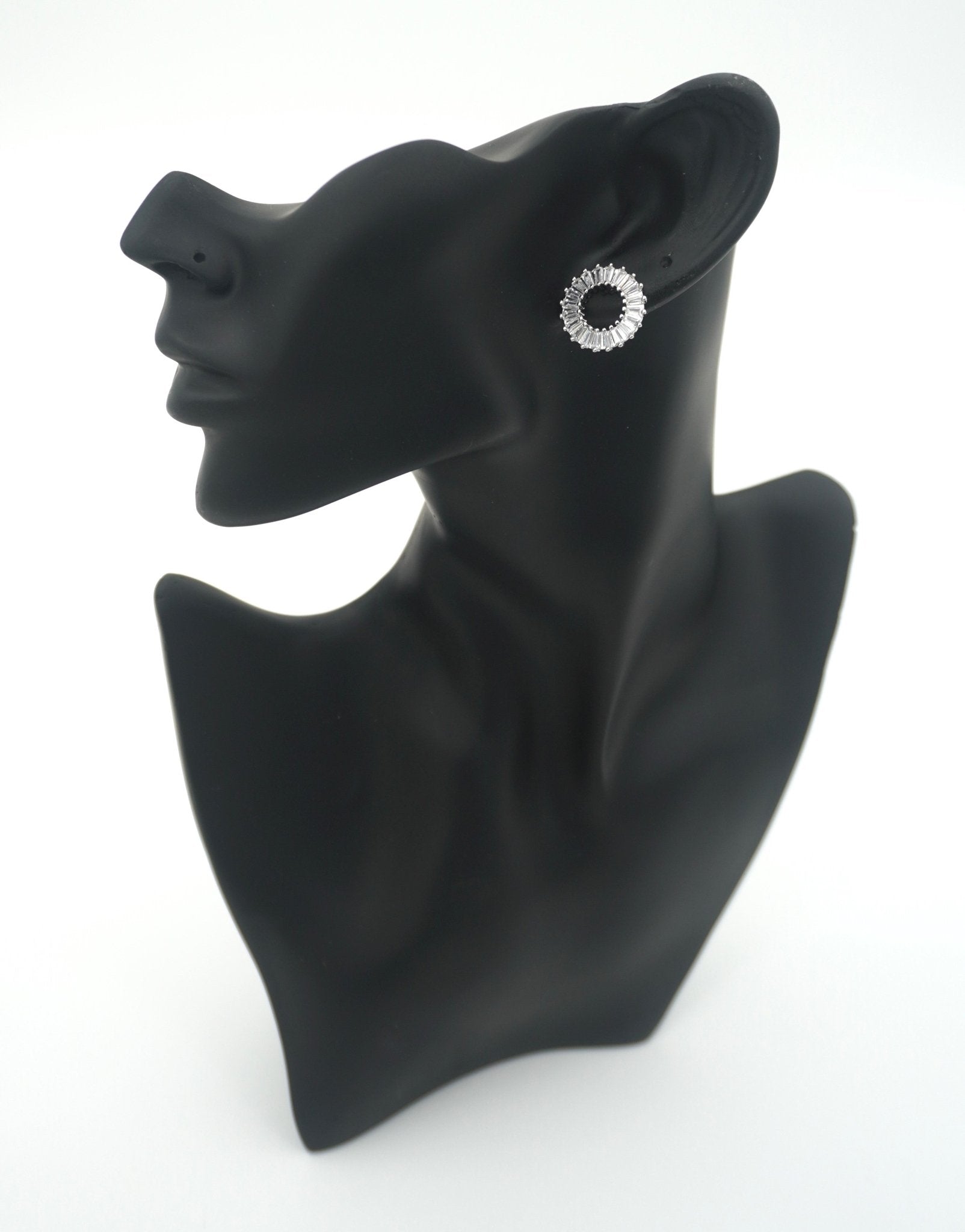 SILVER RILEY ZIRCONIA STUDS - Jewels of Iva