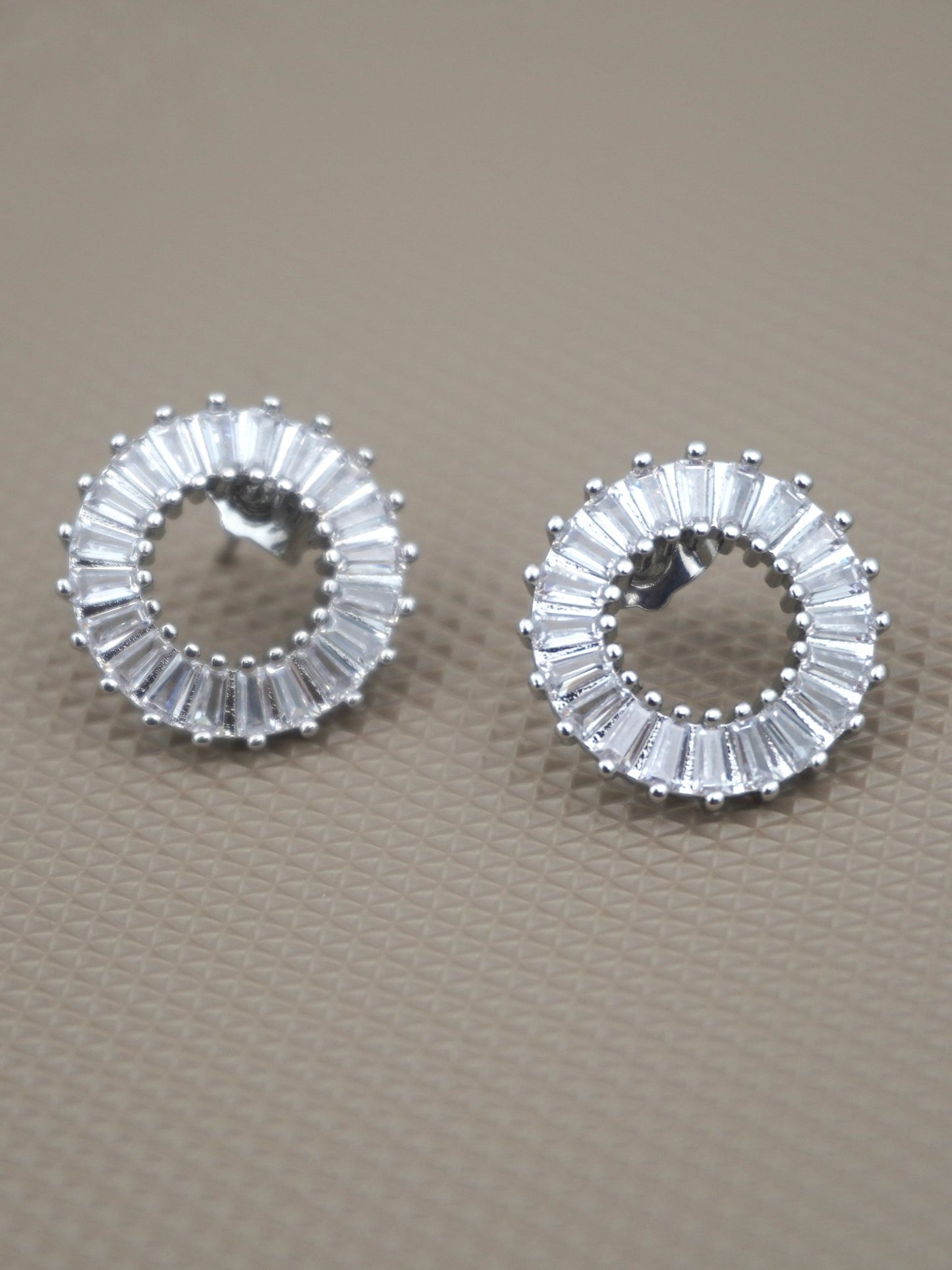 SILVER RILEY ZIRCONIA STUDS - Jewels of Iva
