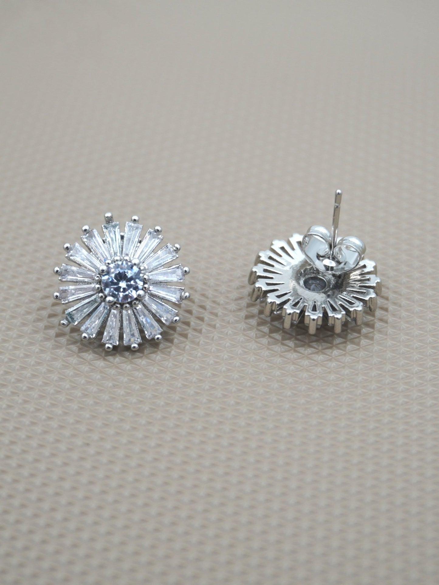 SILVER ZOE ZIRCONIA STUDS - Jewels of Iva