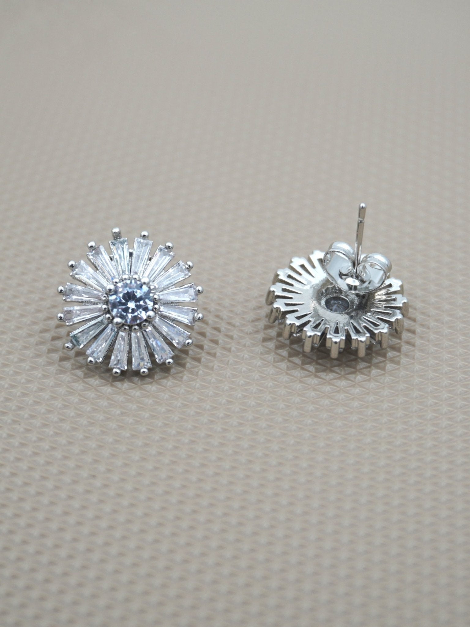 SILVER ZOE ZIRCONIA STUDS - Jewels of Iva