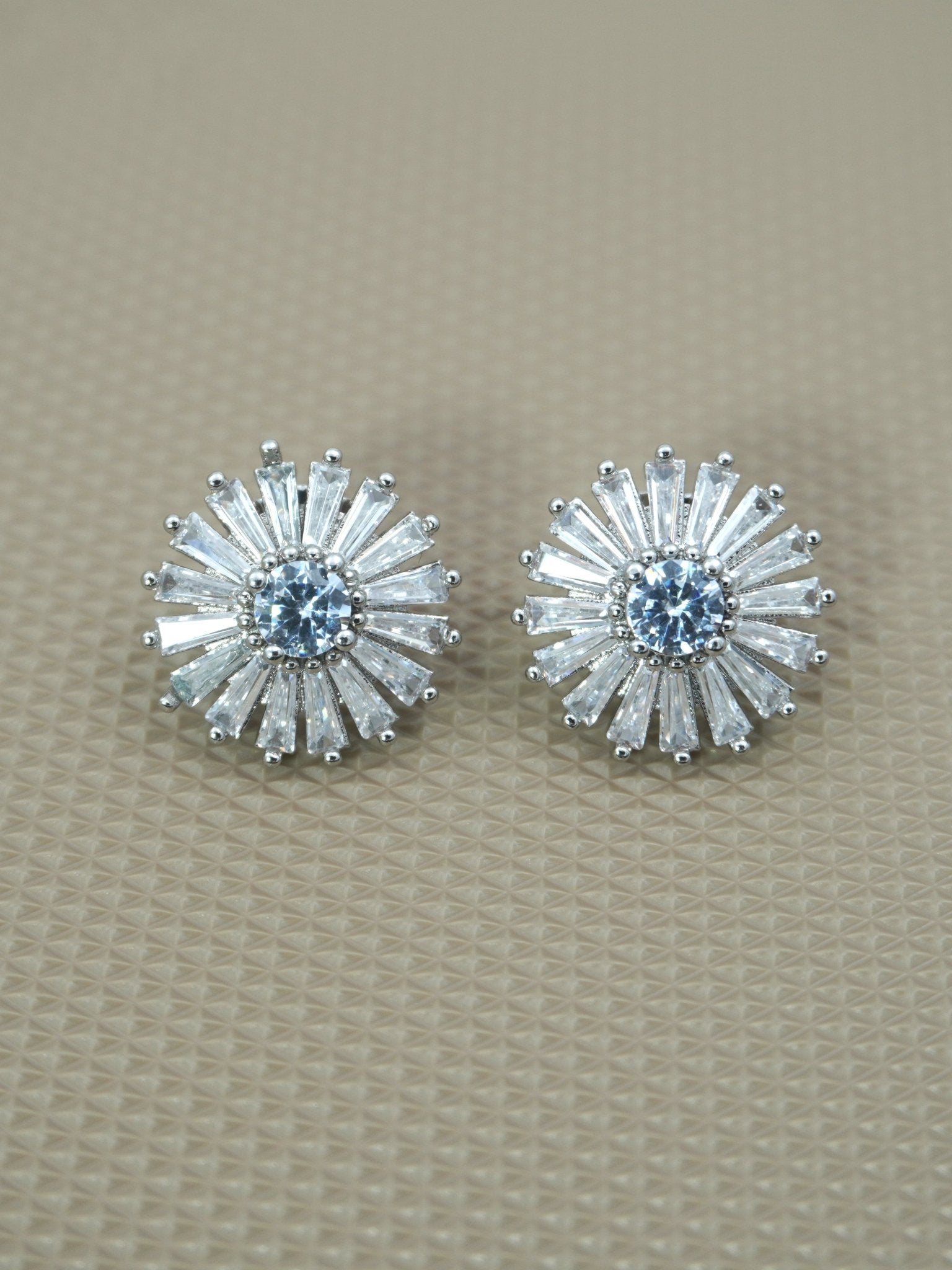 SILVER ZOE ZIRCONIA STUDS - Jewels of Iva