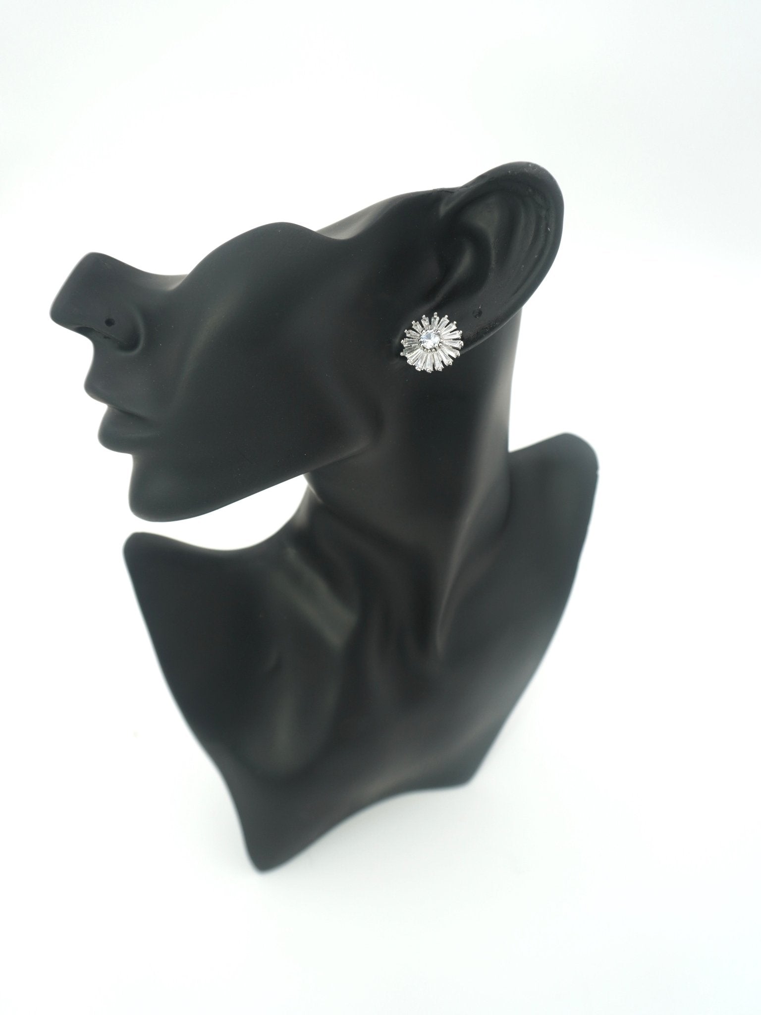 SILVER ZOE ZIRCONIA STUDS - Jewels of Iva