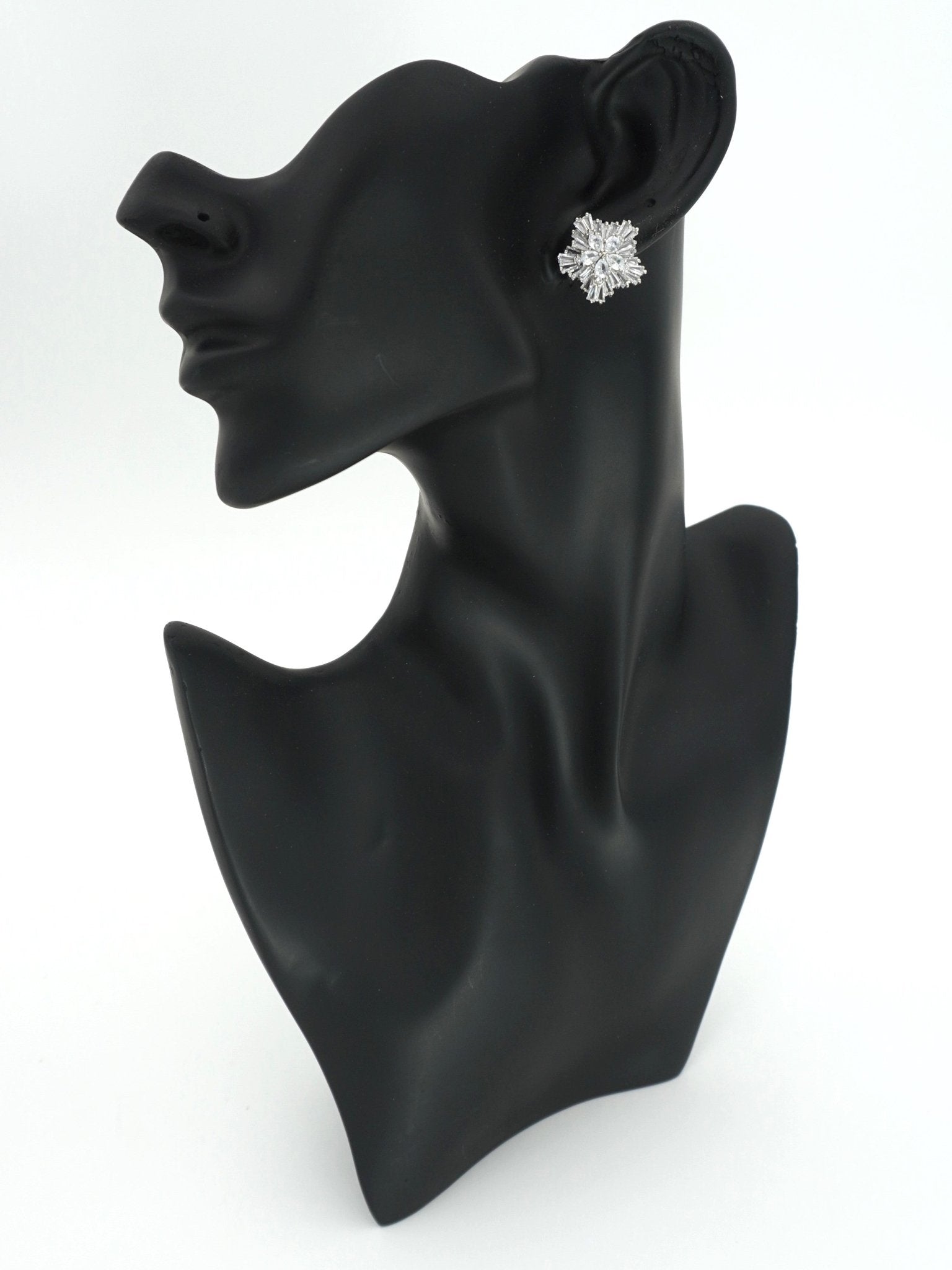 WHITE ALICE ZIRCONIA STUDS - Jewels of Iva