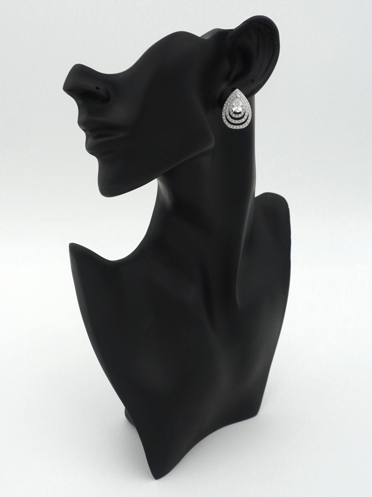 WHITE ANNORA ZIRCONIA STUDS - Jewels of Iva