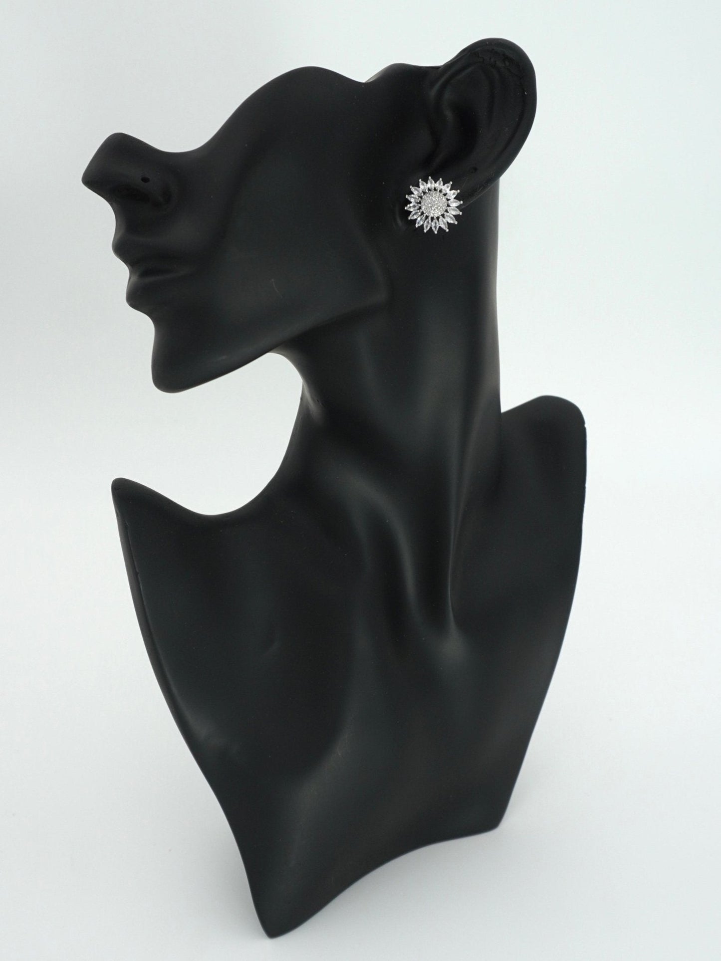 WHITE ASTER ZIRCONIA STUDS - Jewels of Iva