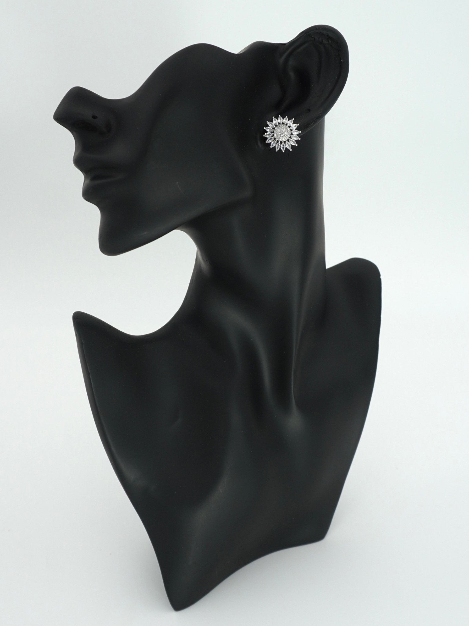 WHITE ASTER ZIRCONIA STUDS - Jewels of Iva