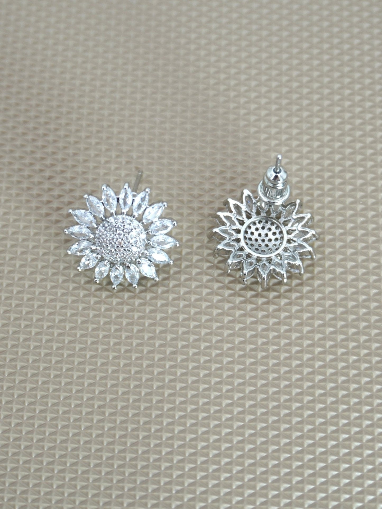 WHITE ASTER ZIRCONIA STUDS - Jewels of Iva