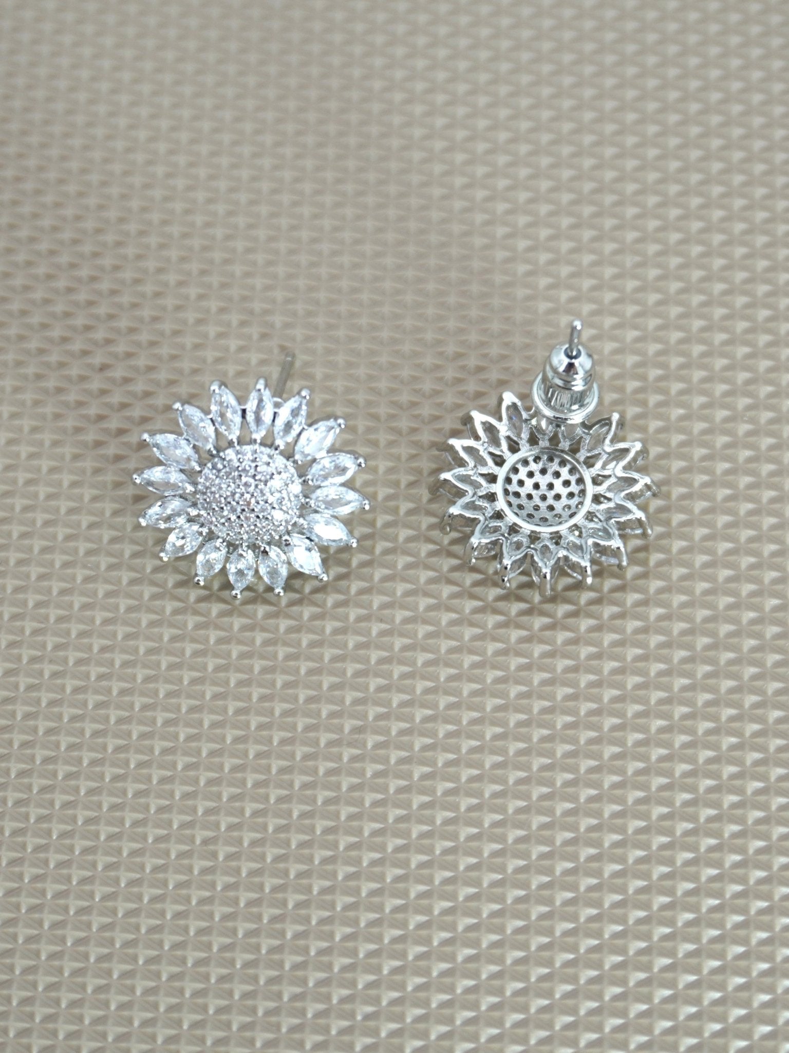 WHITE ASTER ZIRCONIA STUDS - Jewels of Iva