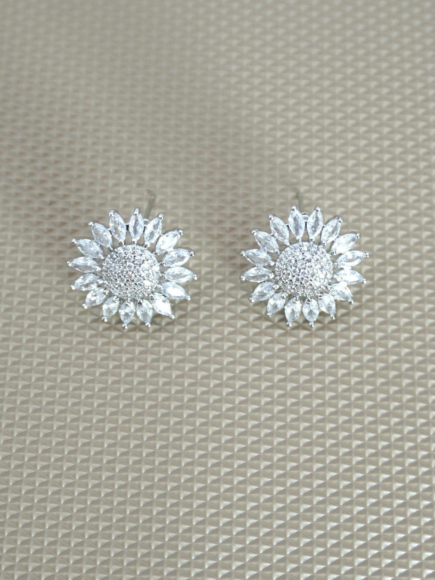 WHITE ASTER ZIRCONIA STUDS - Jewels of Iva