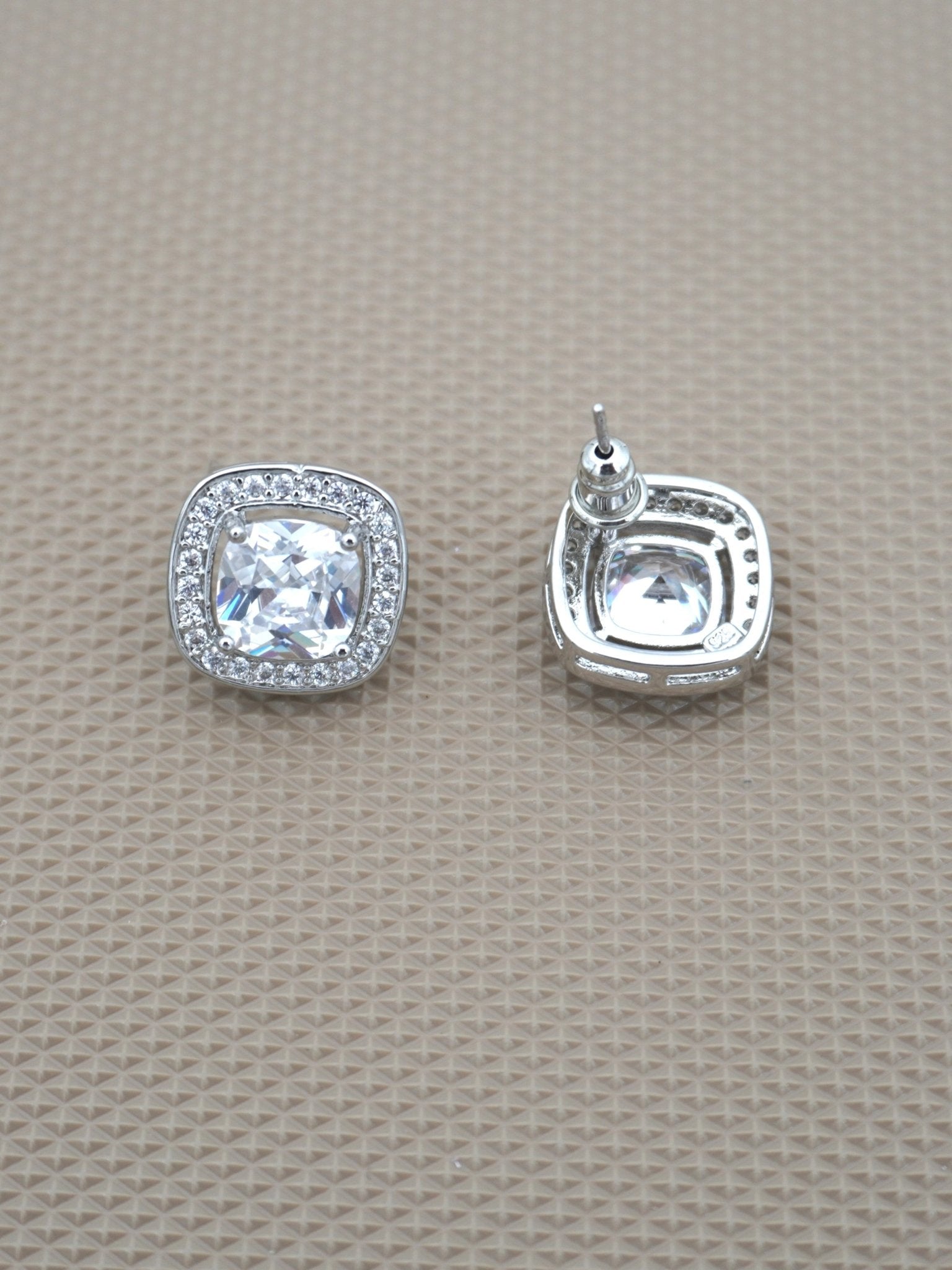 WHITE CORA ZIRCONIA STUDS - Jewels of Iva