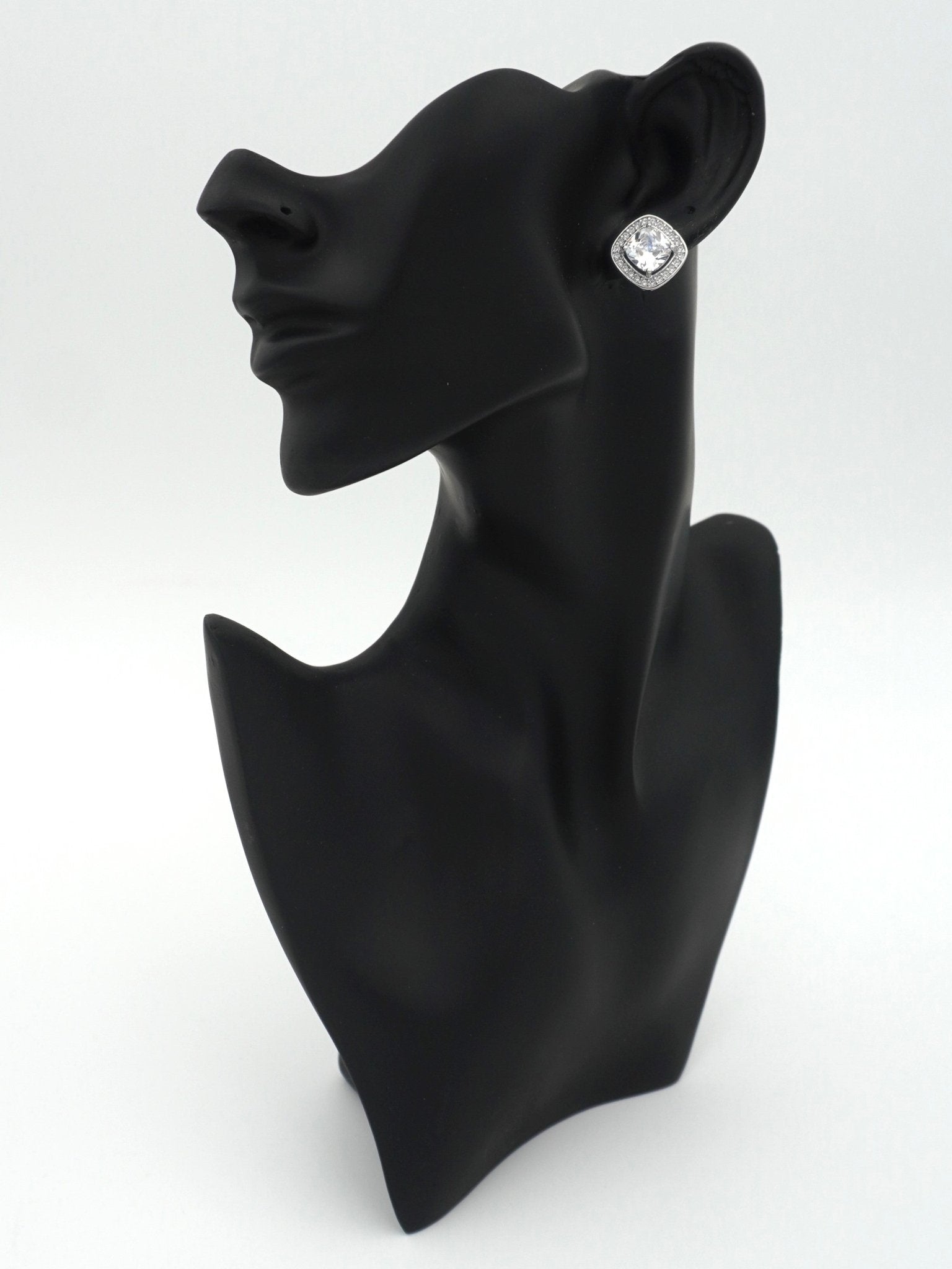 WHITE CORA ZIRCONIA STUDS - Jewels of Iva