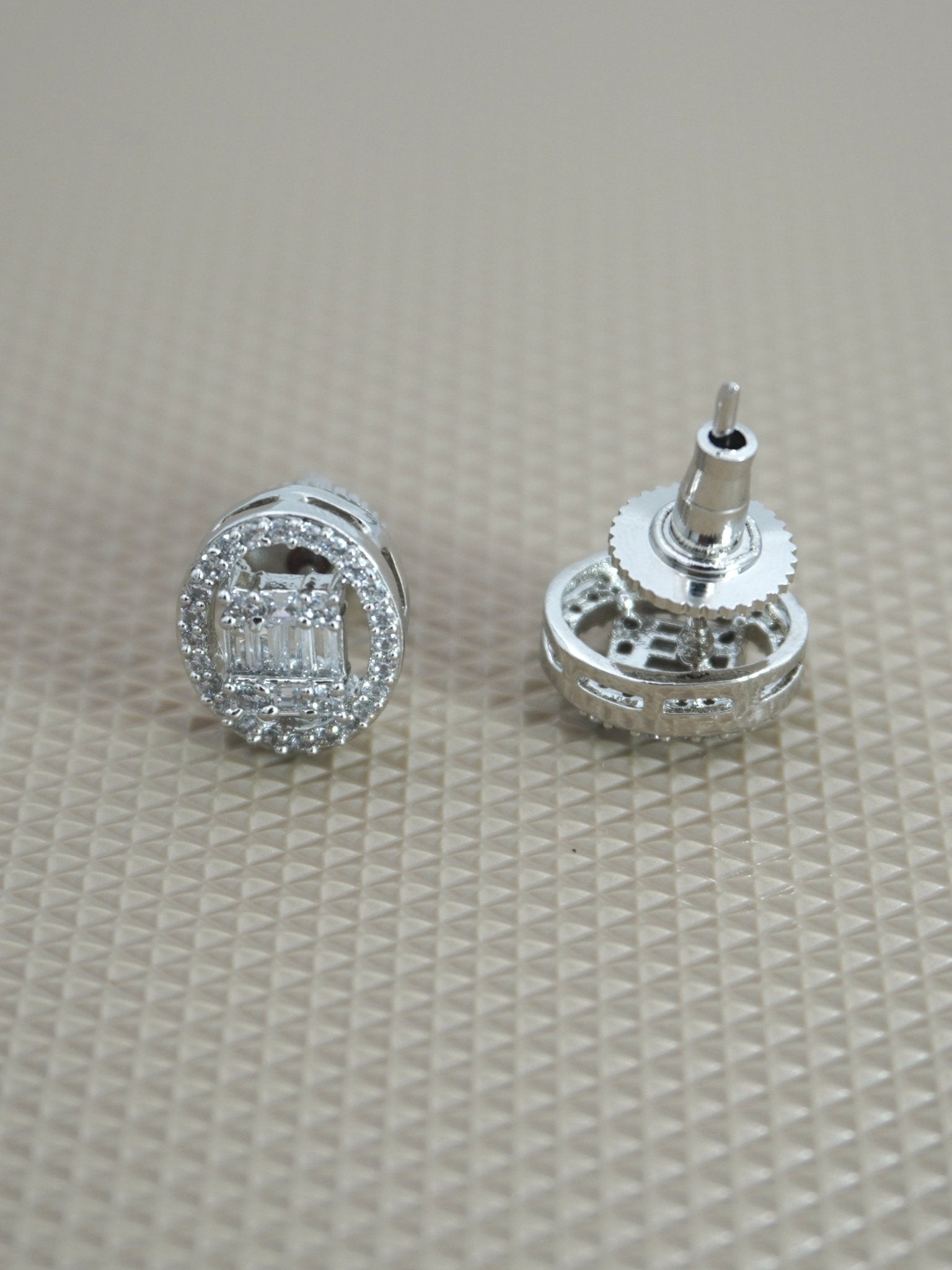 WHITE DALLAS ZIRCONIA STUDS - Jewels of Iva