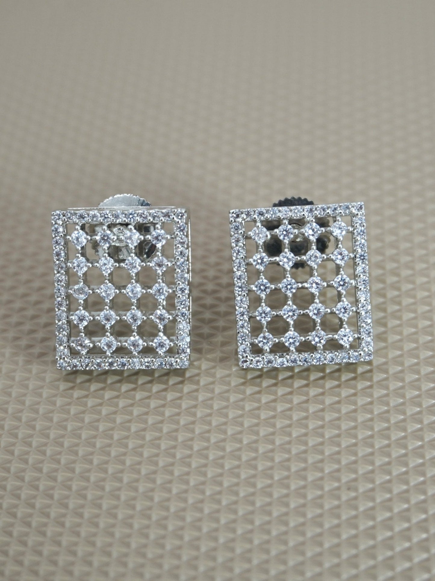 WHITE DARCY ZIRCONIA STUDS - Jewels of Iva