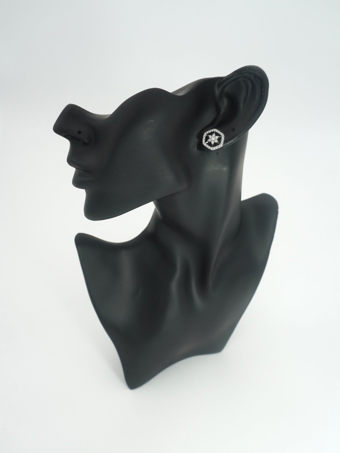 WHITE DELIE ZIRCONIA STUDS - Jewels of Iva