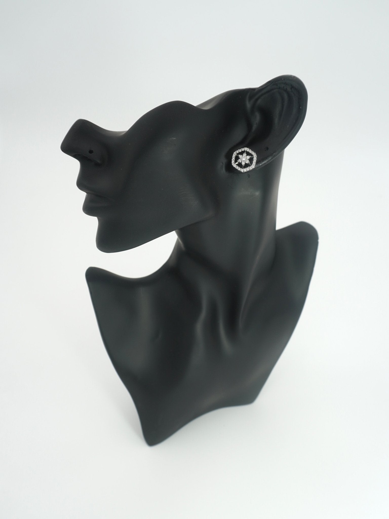 WHITE DELIE ZIRCONIA STUDS - Jewels of Iva
