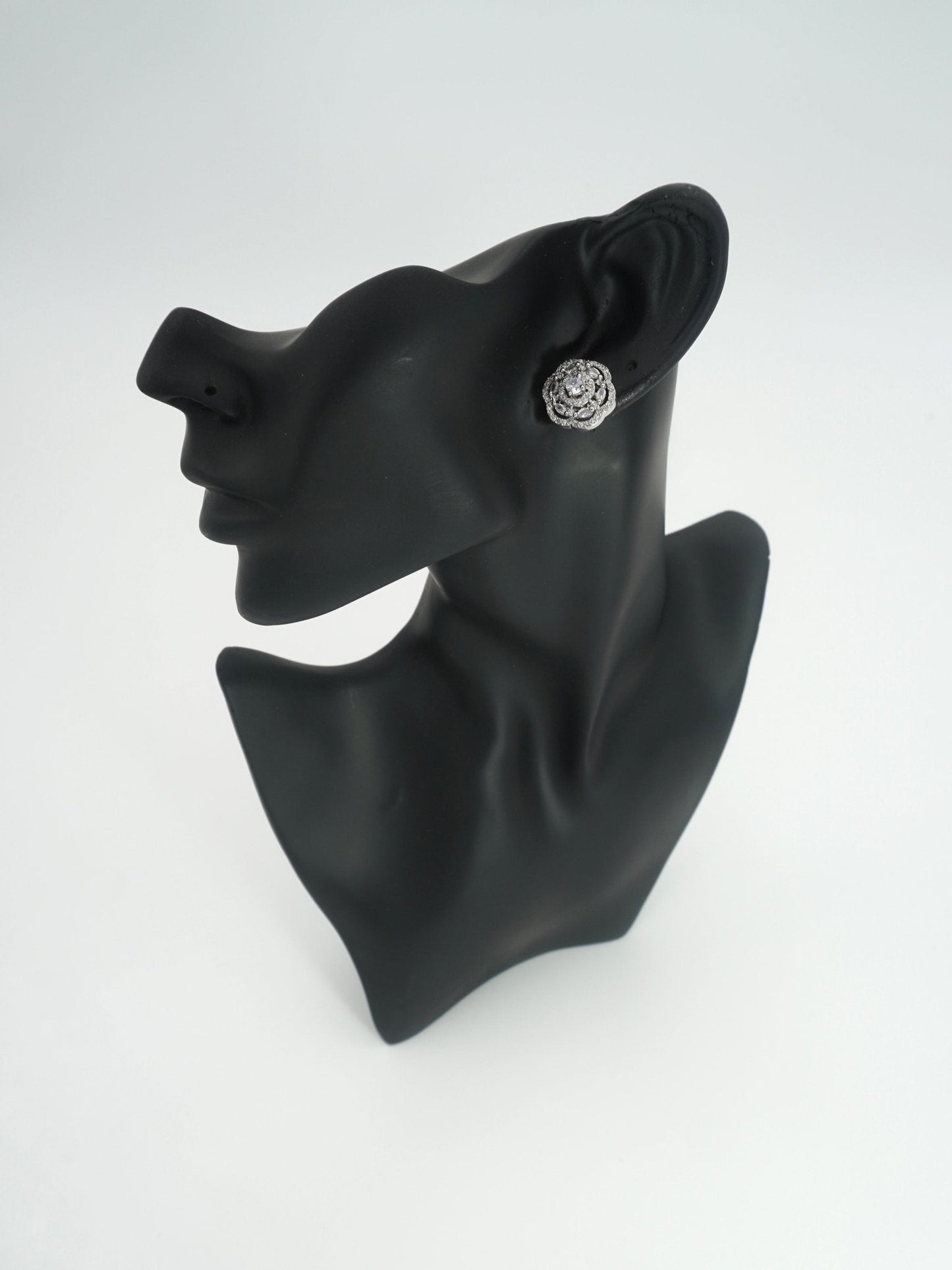 WHITE MIRA ZIRCONIA STUDS - Jewels of Iva