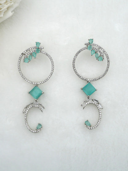 MINT ZURI ZIRCONIA EARRINGS