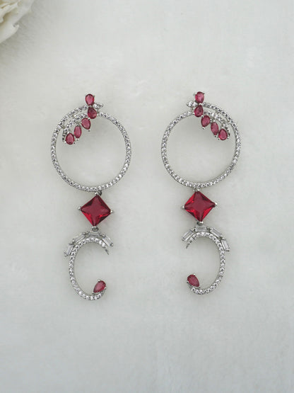 RUBY ZURI ZIRCONIA EARRINGS