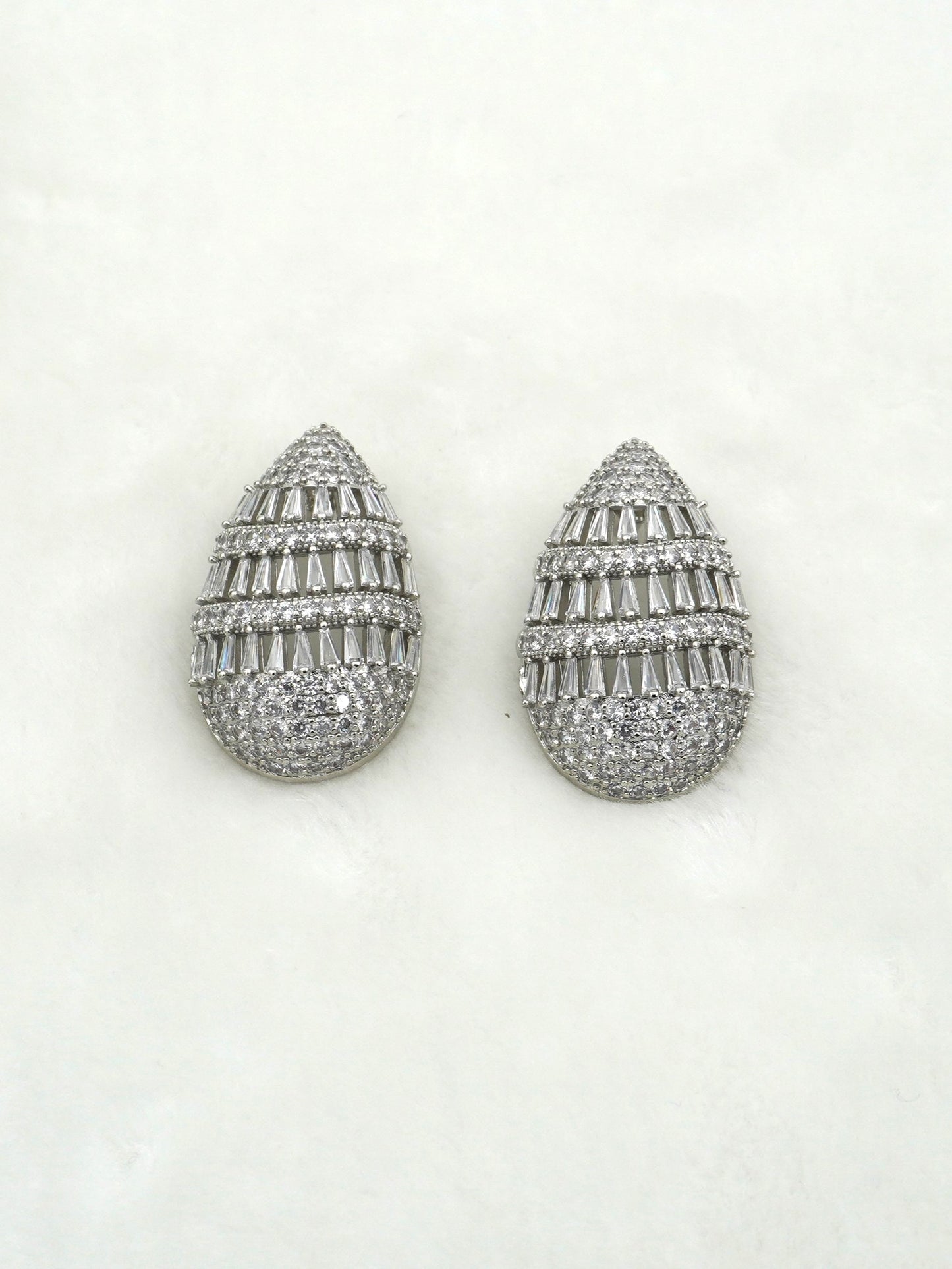 SILVER MILLIE ZIRCONIA EARRINGS
