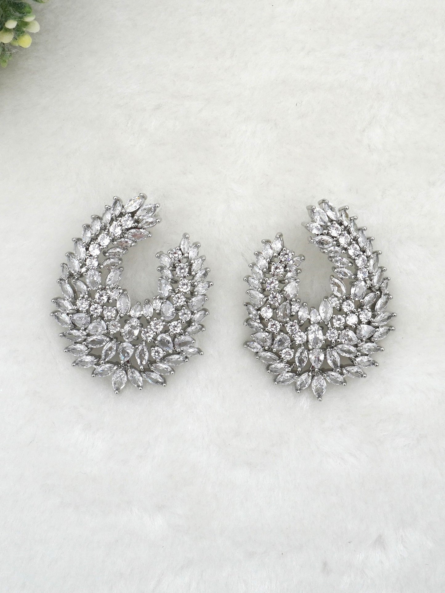 SILVER KIARA ZIRCONIA EARRINGS