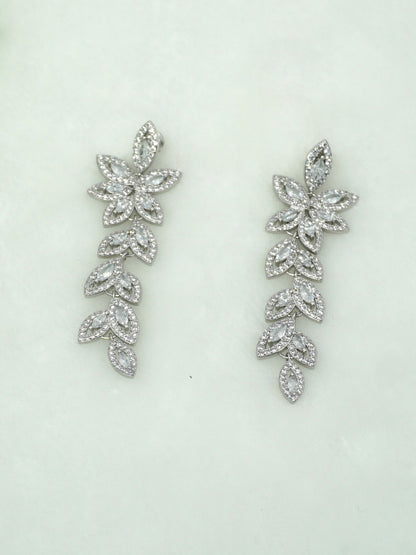 SILVER GRACE ZIRCONIA EARRINGS