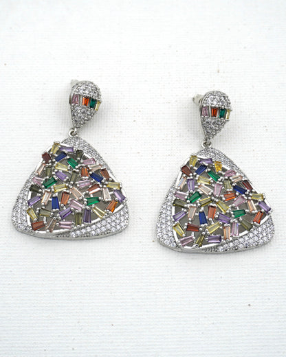 MULTICOLOR ALTHEA ZIRCONIA EARRINGS