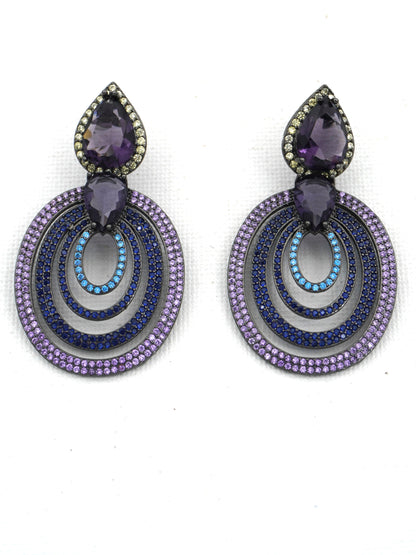 MULTICOLOR CLARA2 ZIRCONIA EARRINGS