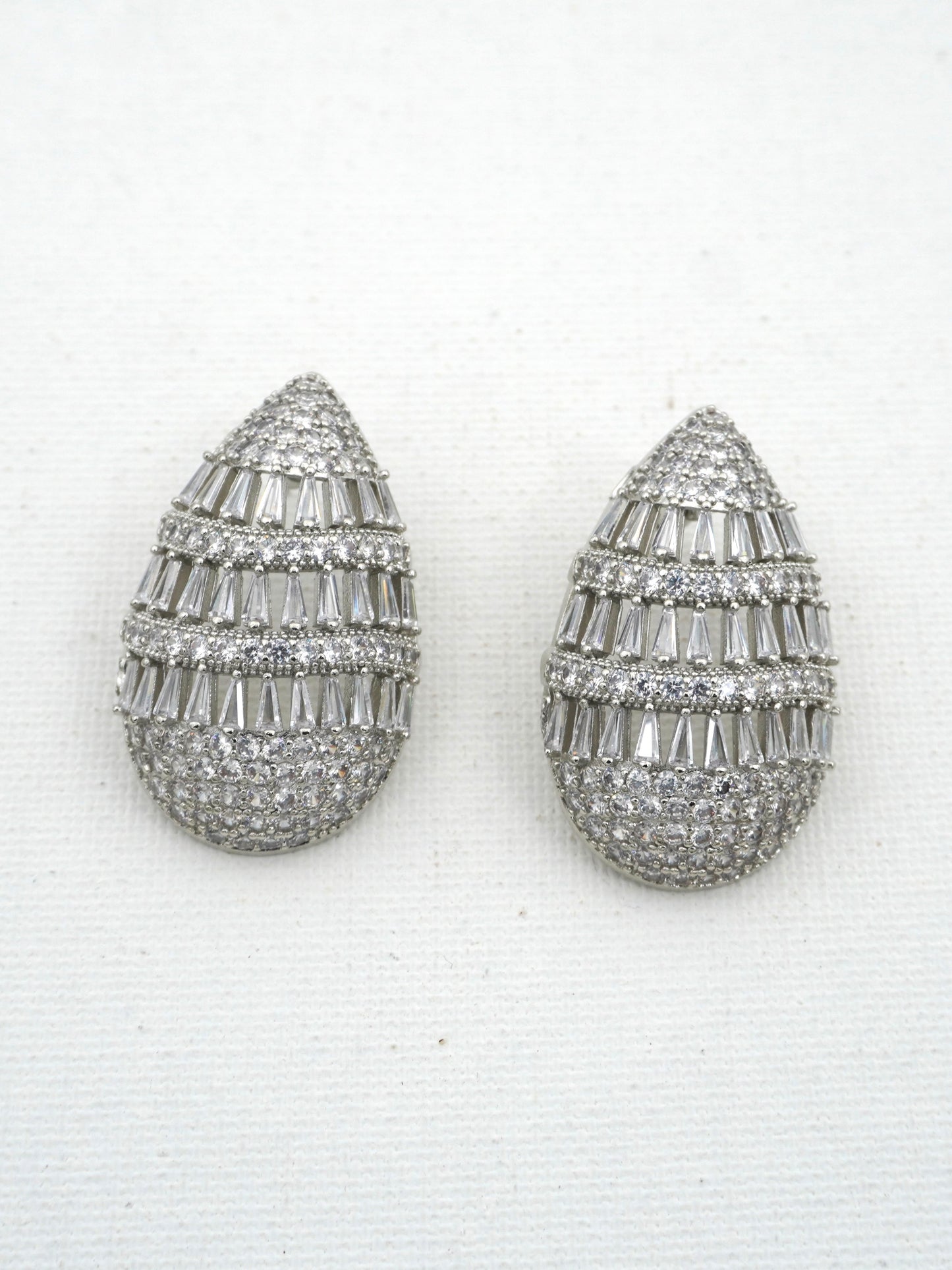 SILVER MILLIE ZIRCONIA EARRINGS