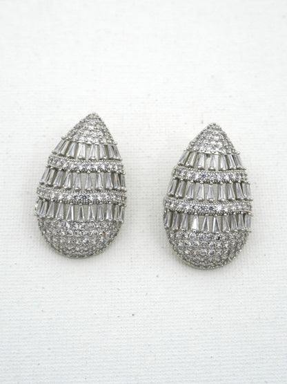 SILVER MILLIE ZIRCONIA EARRINGS
