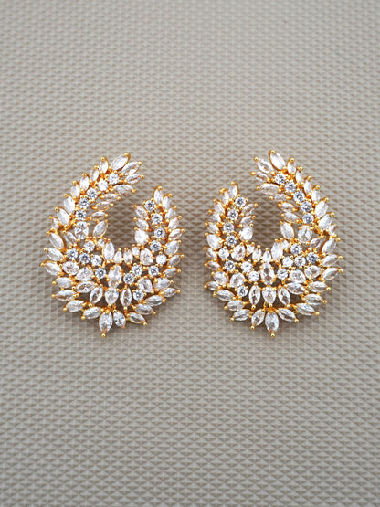 GOLD KIARA ZIRCONIA EARRINGS