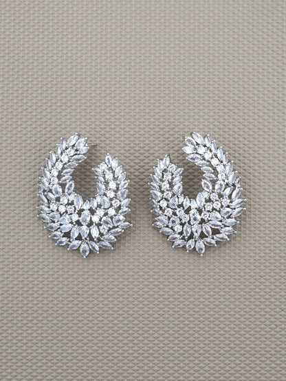 SILVER KIARA ZIRCONIA EARRINGS