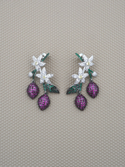 MULTICOLOR CARLA ZIRCONIA EARRINGS
