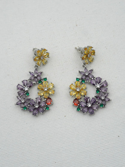 MULTICOLOR CHERIE ZIRCONIA EARRINGS