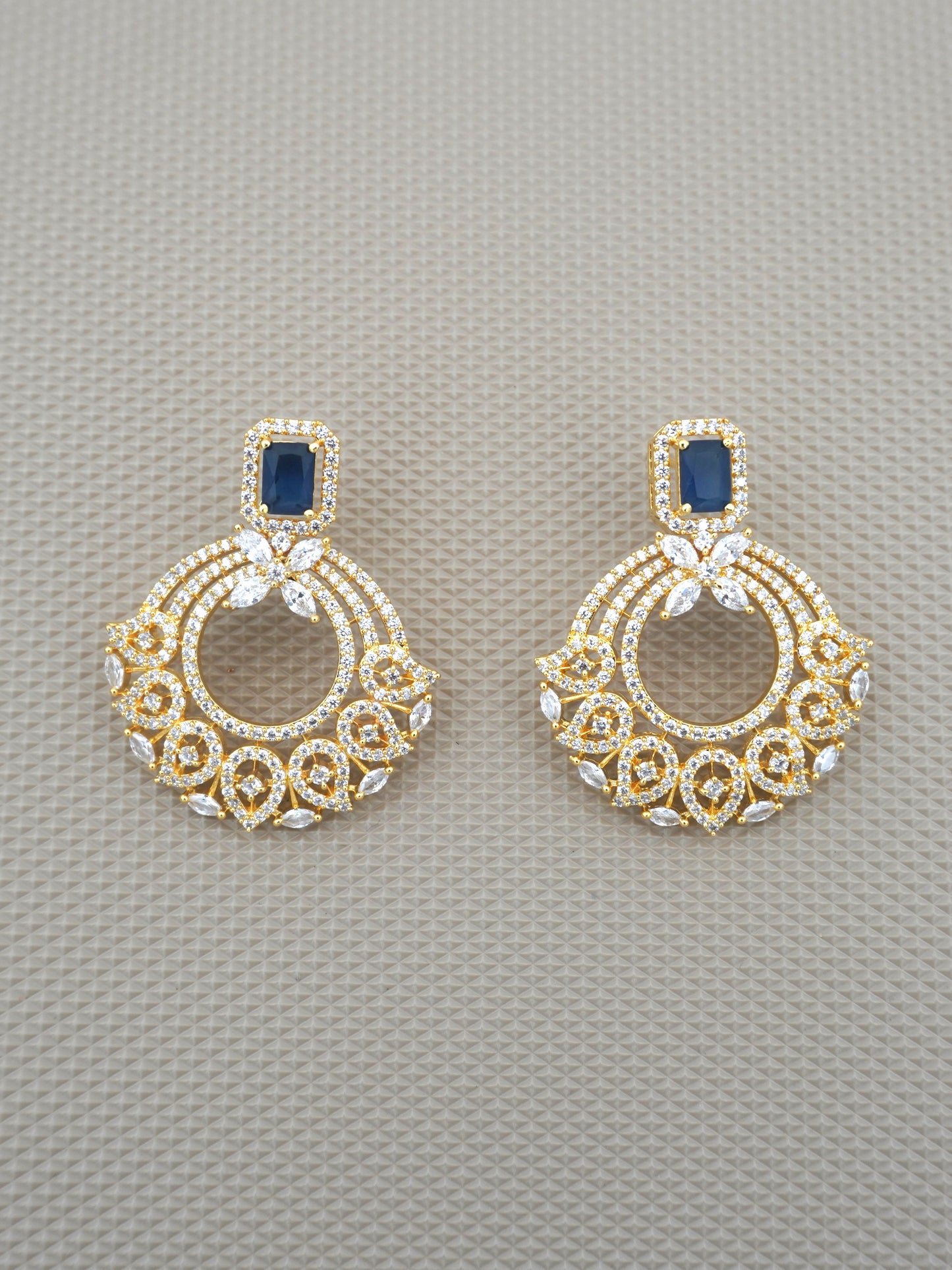 BLUE VEDA ZIRCONIA EARRINGS