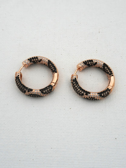 GOLD LEOPARD3 ZIRCONIA EARRINGS