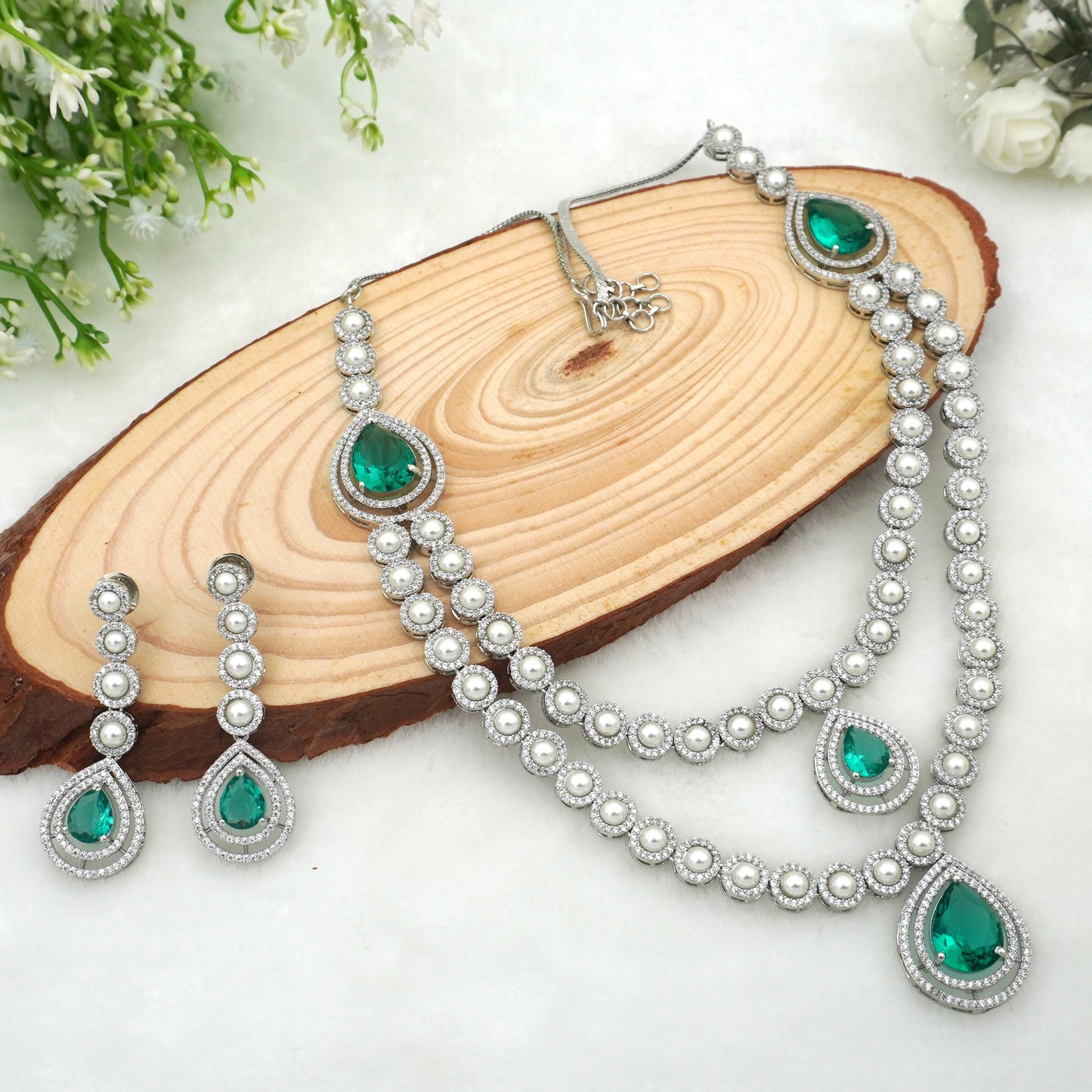 GREEN LUCIA ZIRCONIA SET