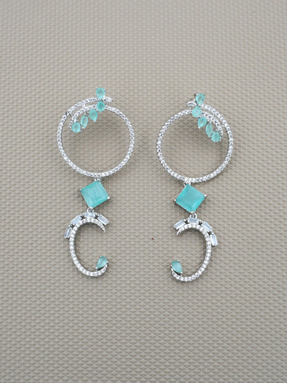 MINT ZURI ZIRCONIA EARRINGS