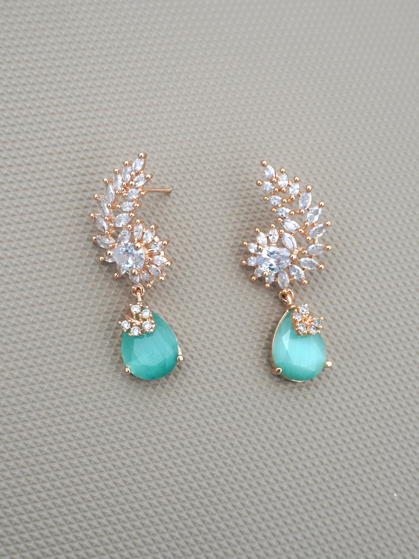 MINT LILA ZIRCONIA EARRINGS