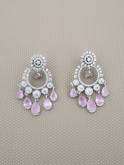 PINK VIHA ZIRCONIA EARRINGS