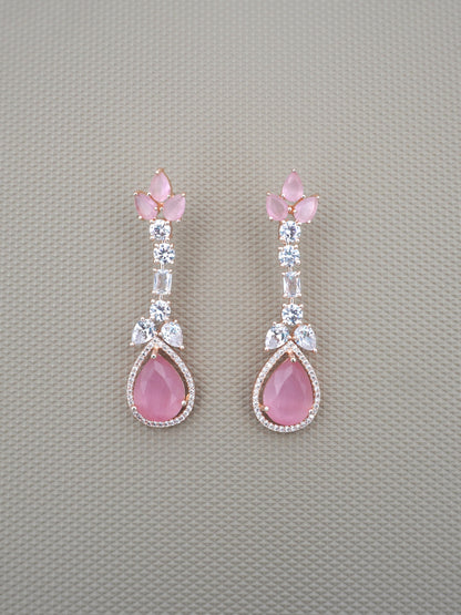 PINK ELLIE ZIRCONIA EARRINGS