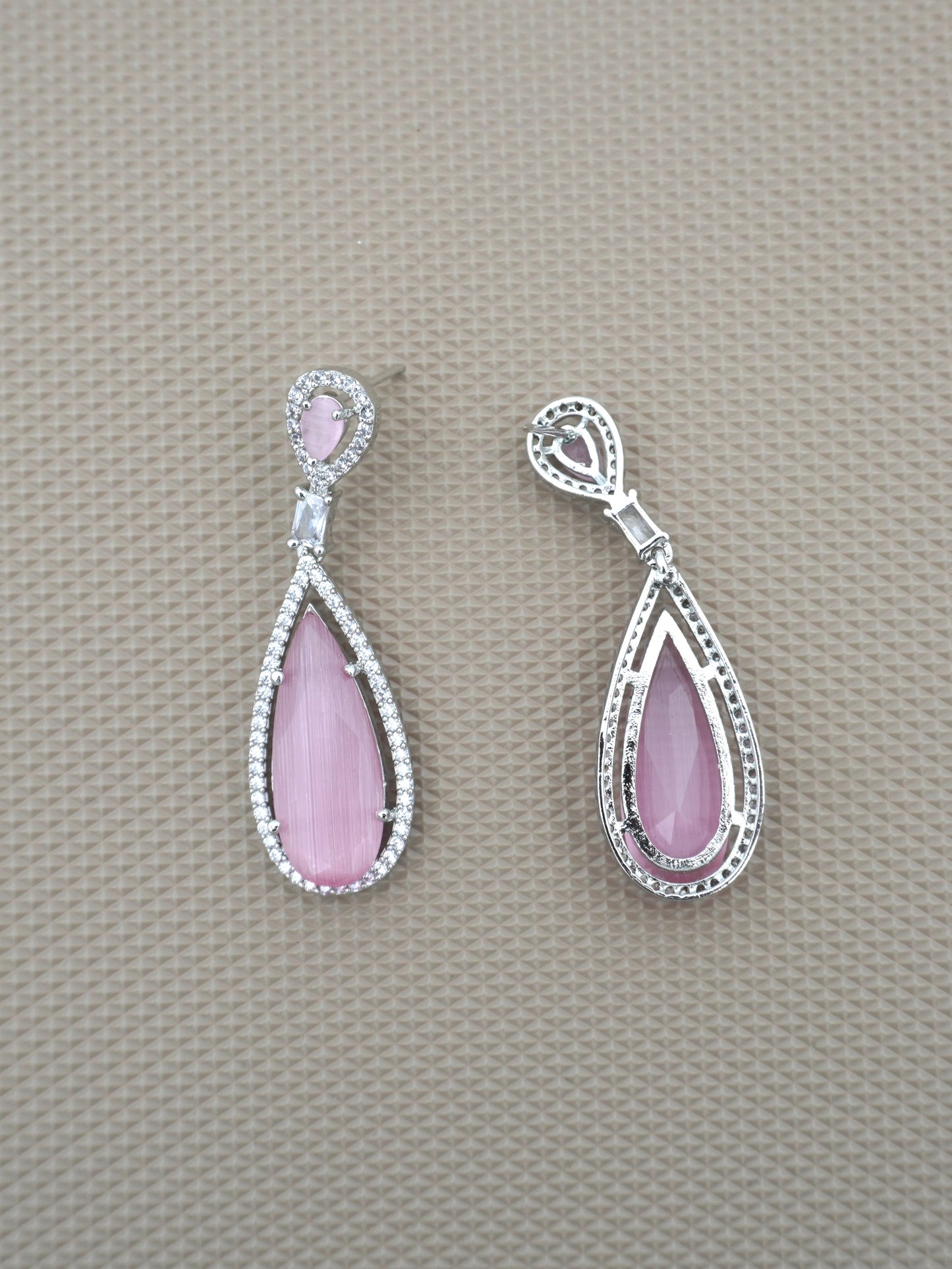PINK ARIA ZIRCONIA EARRINGS